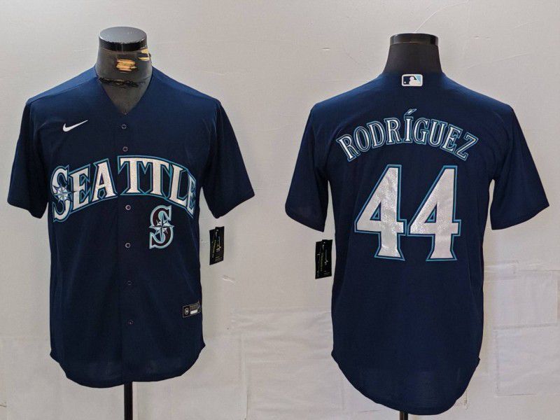 Men Seattle Mariners #44 Rodr iguez Blue Game 2024 Nike MLB Jersey style 2->seattle mariners->MLB Jersey